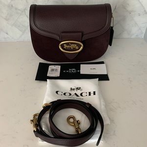 Coach Kat Saddle Bag in Oxblood
